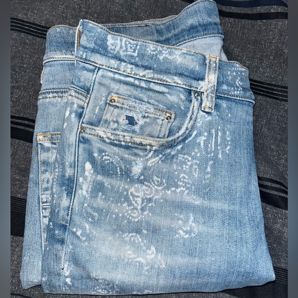 Amiri Jeans Flocked Size 32 - Picture 13 of 13